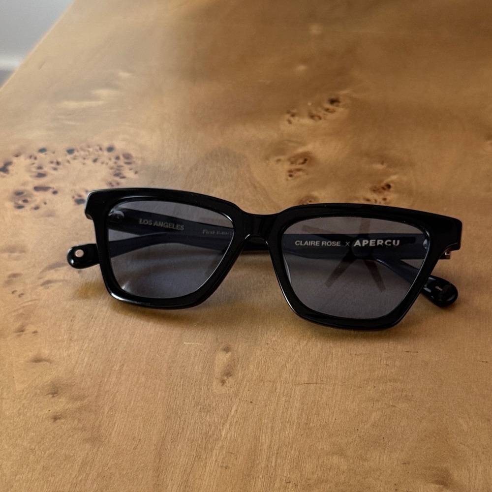 Black Claire Rose x Aperçu Sunglasses